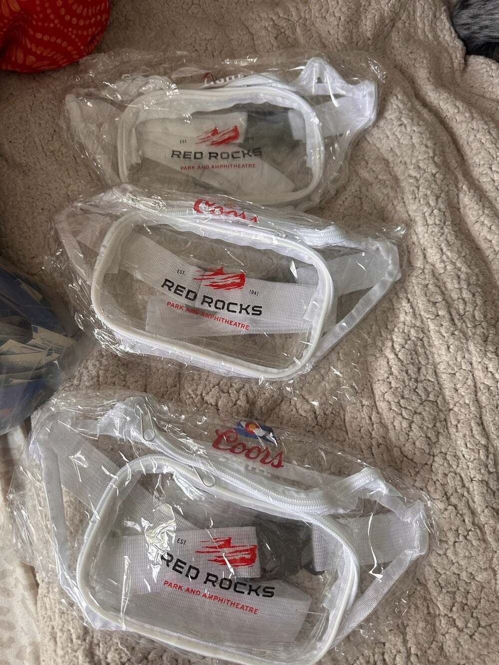 Coors Light Red Rocks Park and Amphitheatre Clear Fanny Pack
